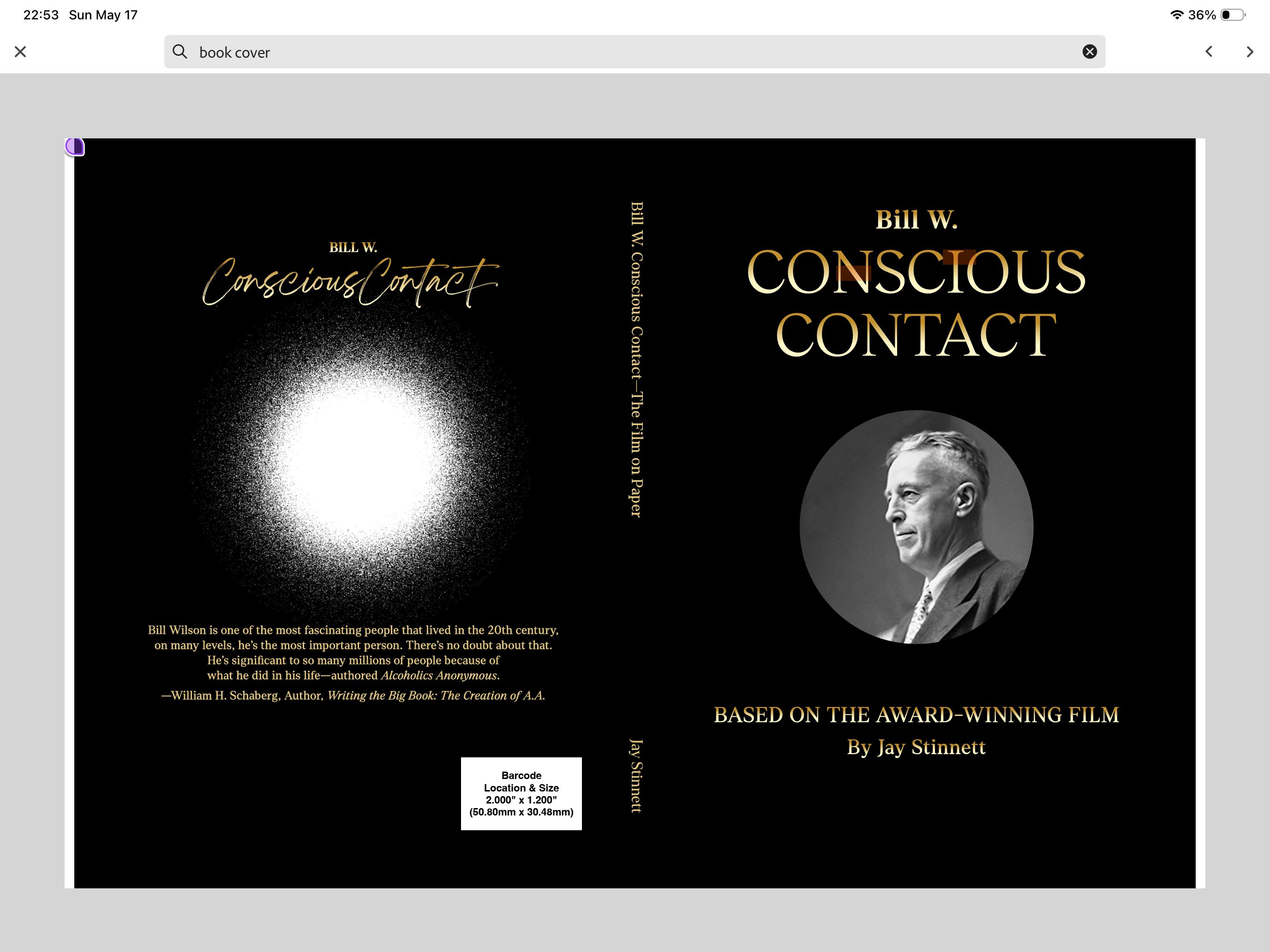 Bill W. Conscious Contact book cover