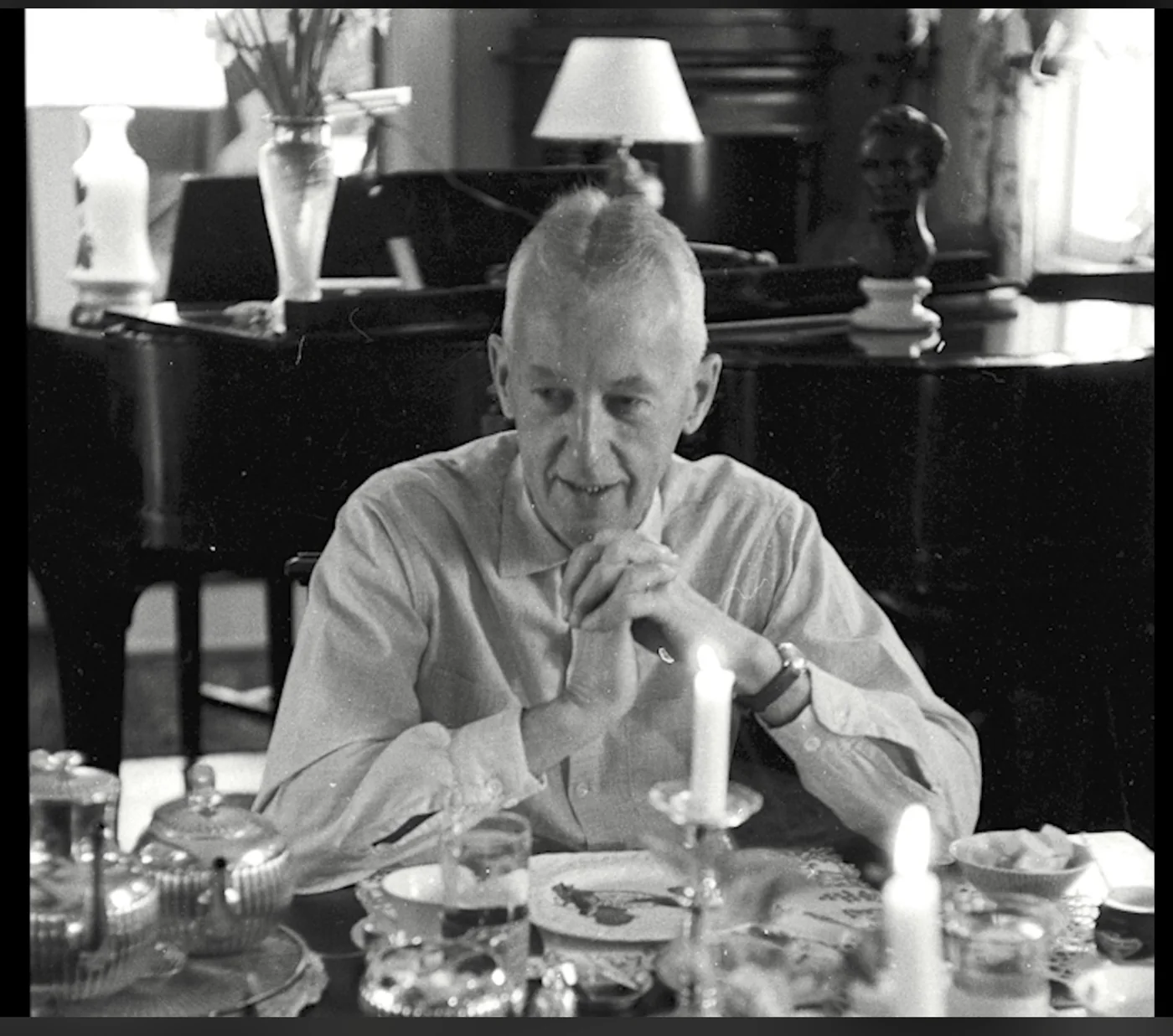Bill Wilson at dinner