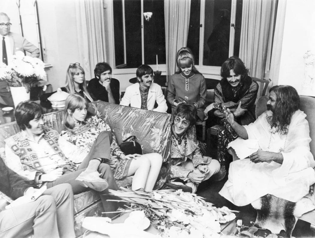 The Beatles with Maharishi Mahesh Yogi, London