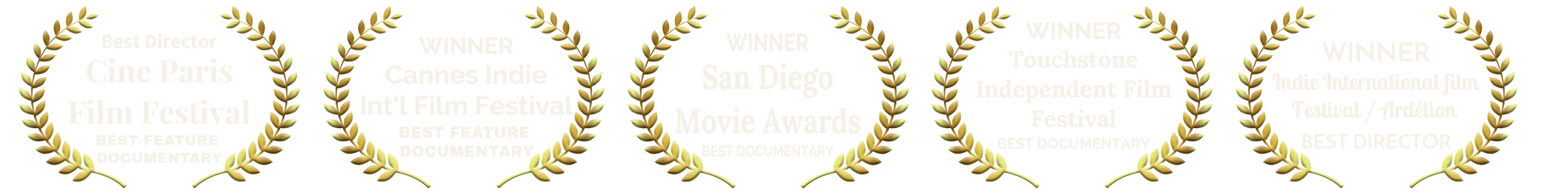 Award laurels for Bill W. Conscious Contact — Cine Paris Film Festival, Cannes Indie International Film Festival, San Diego Movie Awards, Touchstone Independent Film Festival, and Ardélion / Indie International Film Festival